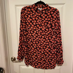 Ganni flowered blouse